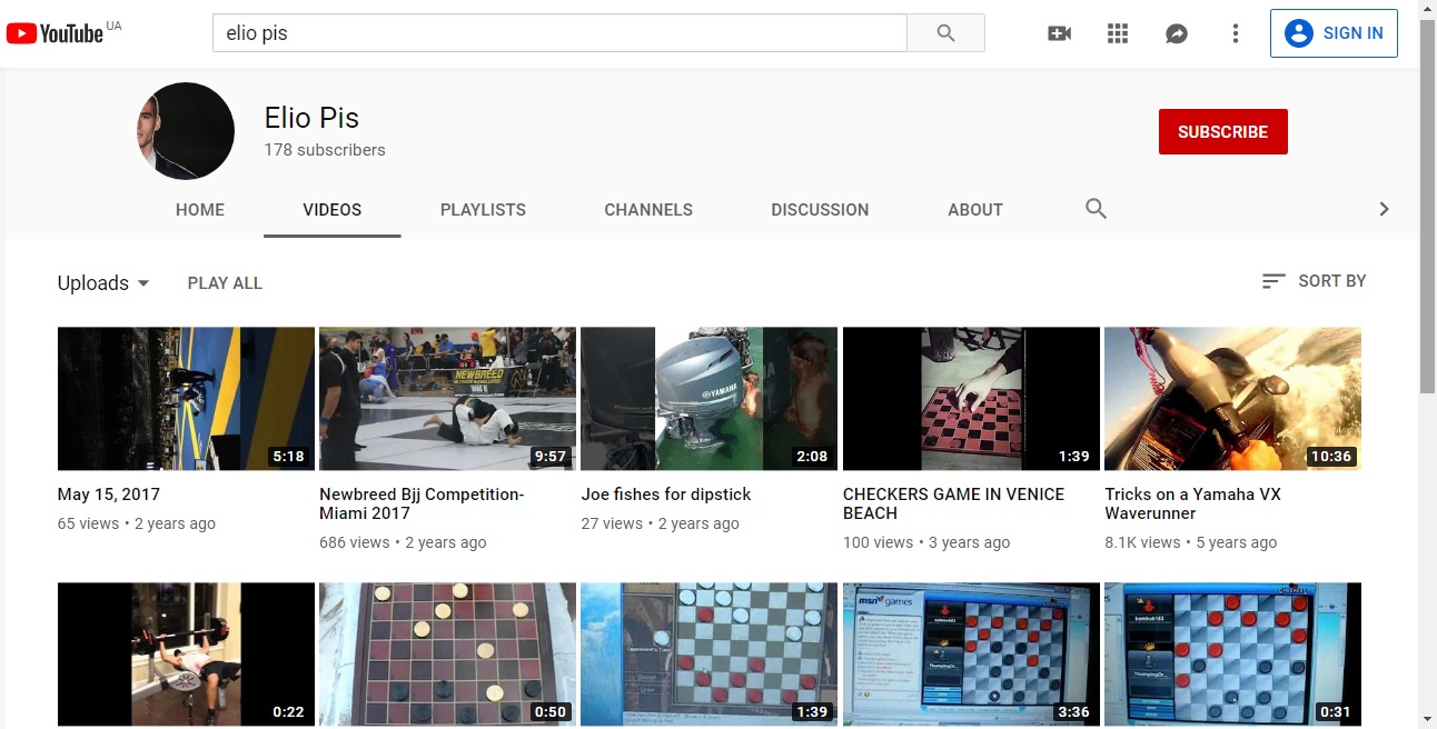 Elios Pis YouTube channel.